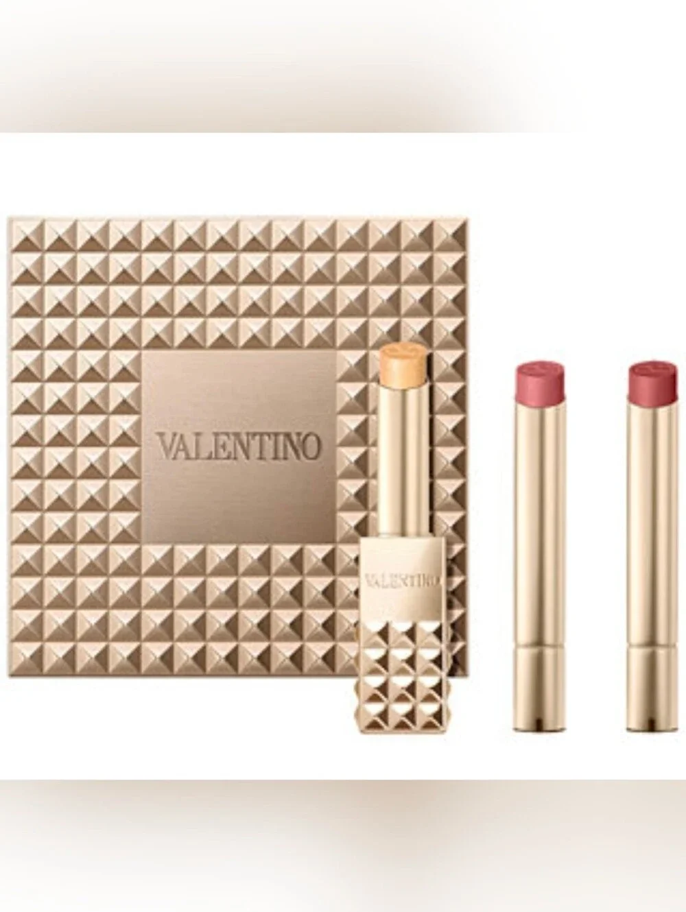 Spike Valentino Buttery Matte Refillable Lipstick Trio & Clutch